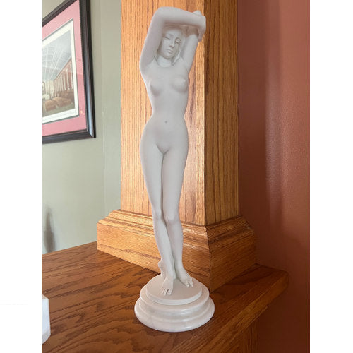 Elegant Virgo Female Nude Sculpture β Statue Made in Italy Praxiteles and Phidias Italian Classical Statue Girl Figurine
