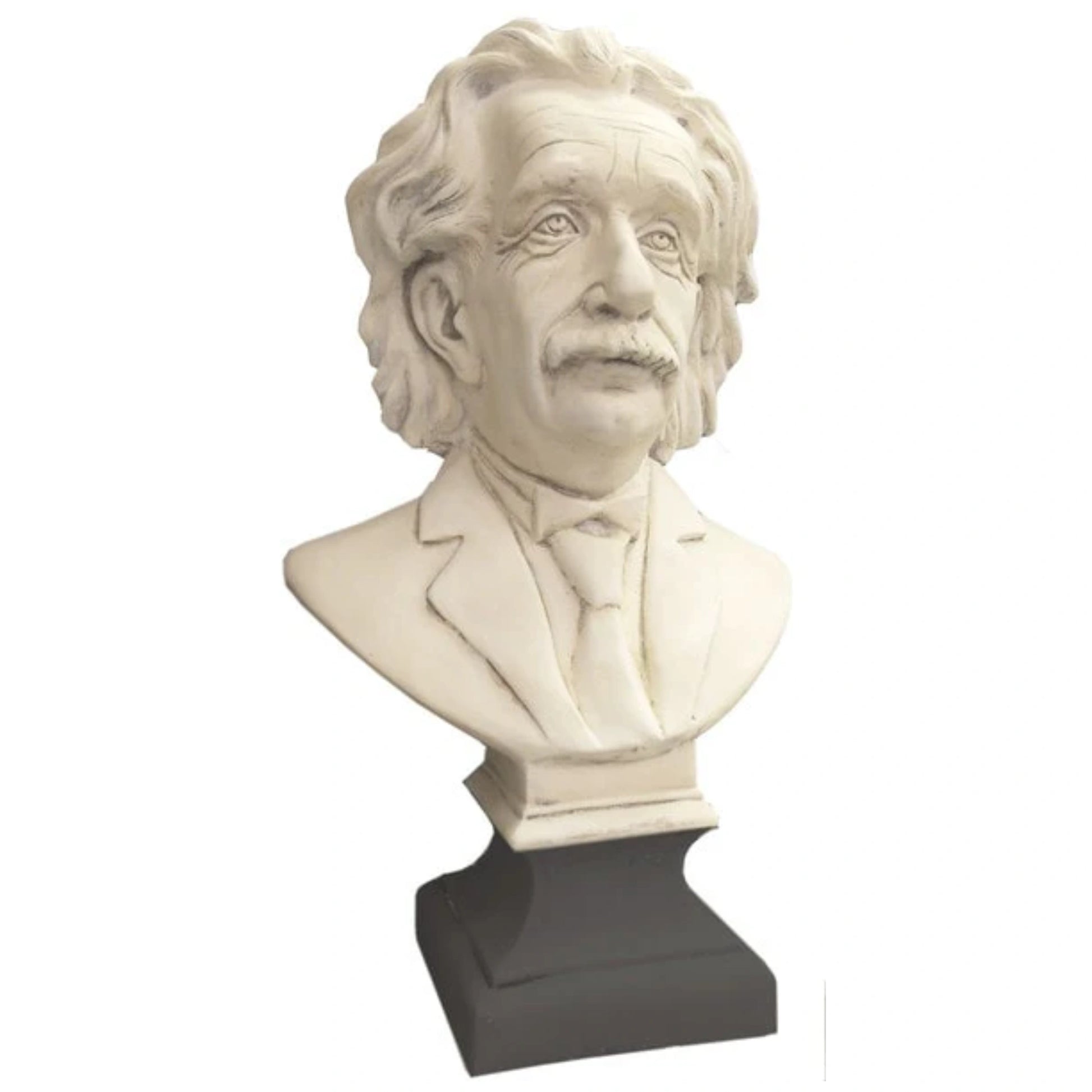 Albert Einstein Bust Statue Head physicist Sculptural Portrait Plaster