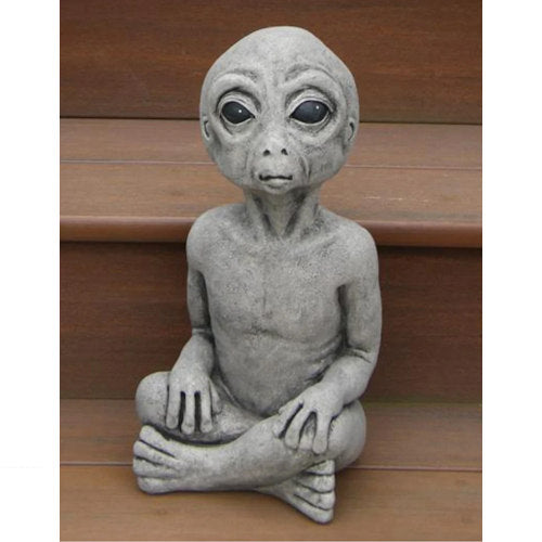 Alien Cast Stone Garden Statue