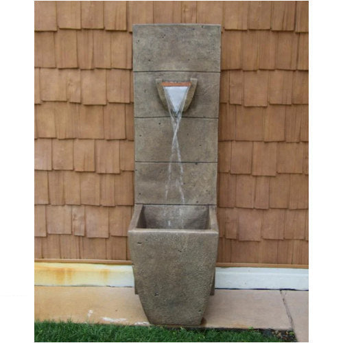 Anaconda Wall Stone Fountain Lighted