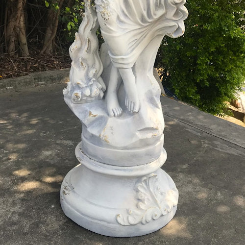 Neoclassical Angel of Compassion Sculpture Muse life-size statue outdoor garden