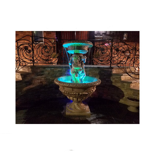 Antique Cherubs with Grapes Angelic Garden Fountain Renaissance Angels