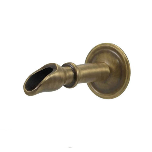 Anzio Brass Water Spout Fountain Emitter on a white background