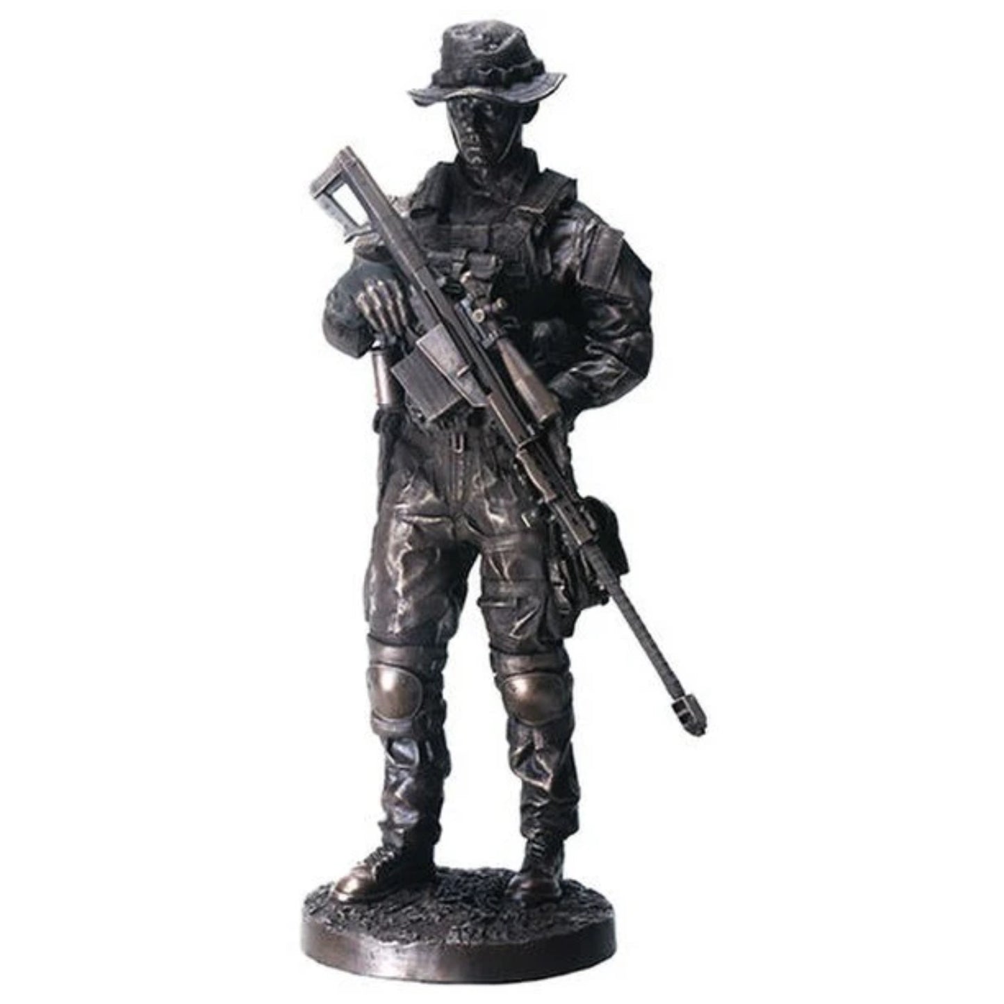 Armed Forces Sniper Soldier Sculpture Military Hero