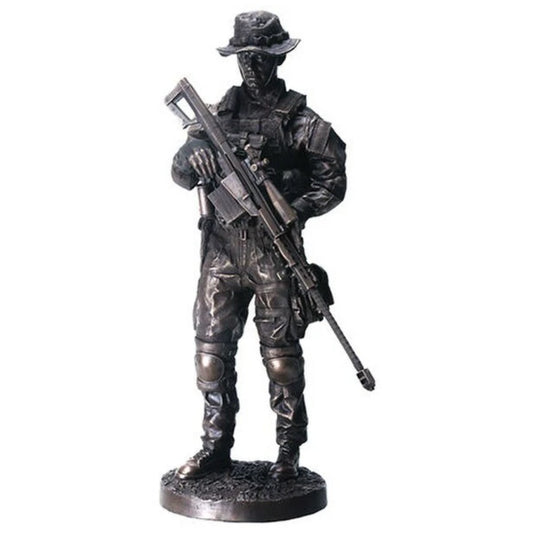 Armed Forces Sniper Soldier Sculpture Military Hero