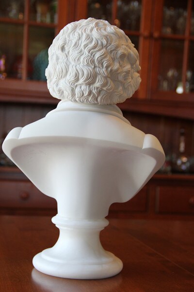 Bust of Ludwig Van Beethoven statue large composer marble piano statuary