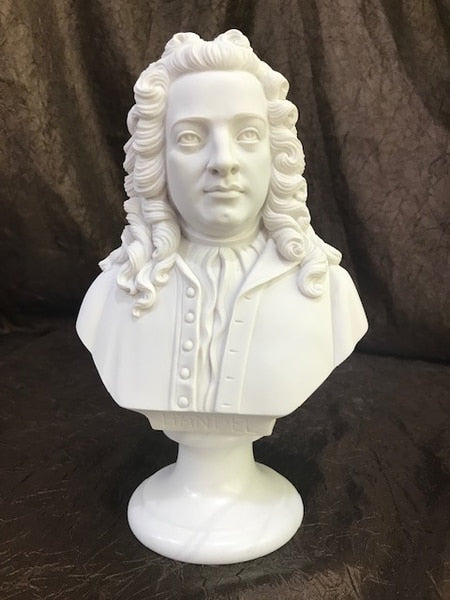 George Frideric Handel Bust Composer Statue Marble Sculpture