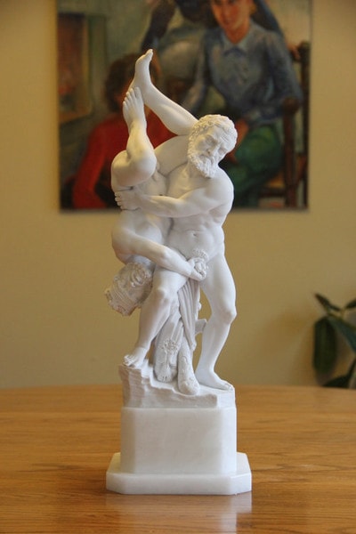 Hercules and Diomedes Marble Statue Rossi Palazzo Vecchio figurine