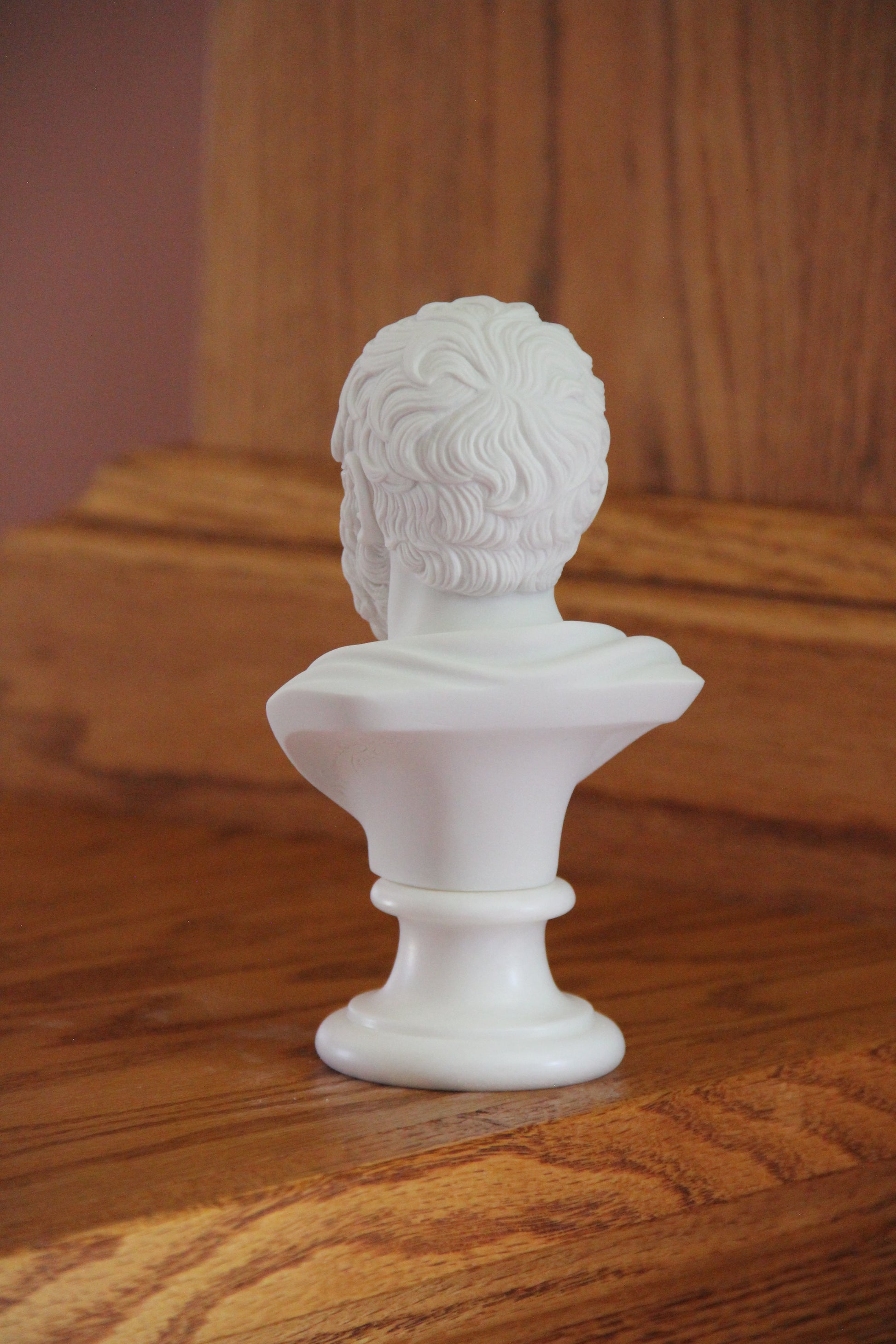 Socrates marble-style statue for decorative display.