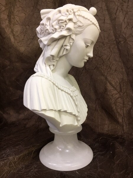 Bust Angelica Maria Side Portrayal Bust Madonna Lippi Statue Figurine