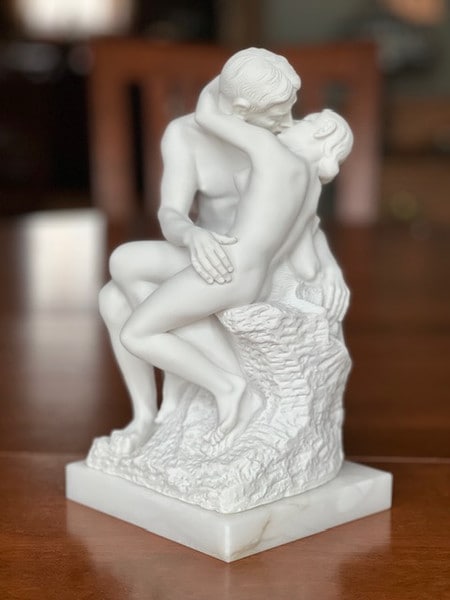 The Kiss By August Rodin Sculpture replica sculptures LE BAISER Lovers