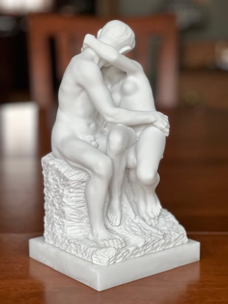 Kissing By August Rodin Sculpture replica sculptures LE BAISER Lovers