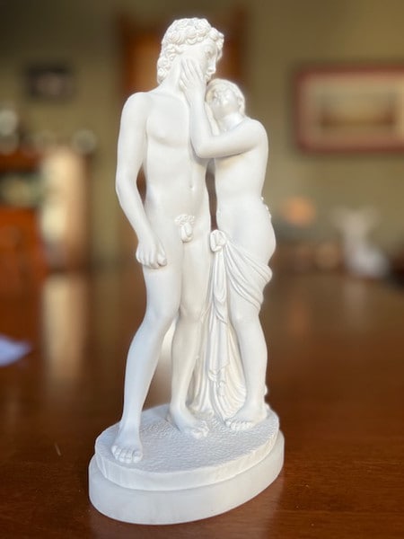 Venus and Adonis Marble Sculpture Lovers Mortal Roman Greek Statues