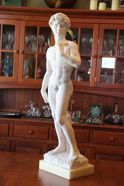 Replica David By Michelangelo Sculpture Large Marble Statue From Itlay