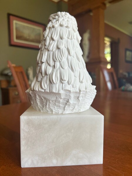 Back View American Bald Eagle bust sculpture Italian Sculptor Giannelli Statue