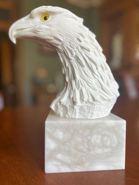 American Bald Eagle bust sculpture Italian Sculptor Giannelli Statue Head