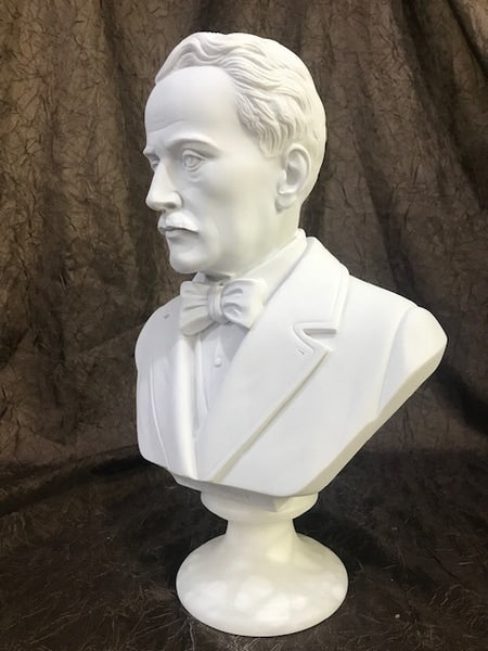Bust of Puccini Giacomo Portrait Statue Marble Composer Head View