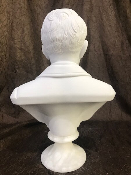 Bust of Puccini Giacomo Portrait Statue Marble Composer Back Head