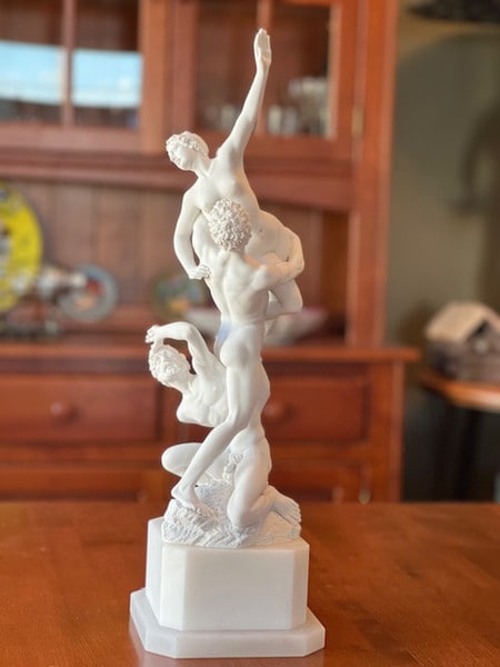 Capture of the Sabines Rape Sculpture Marble Classical Roman Giambologna