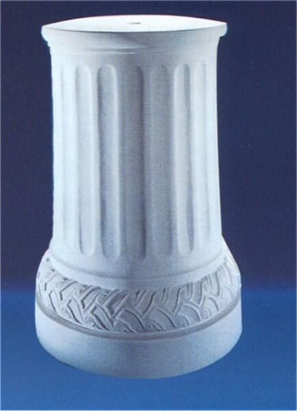 Round Bonded Carrara Marble Base 16.5" Circle 25" Tall