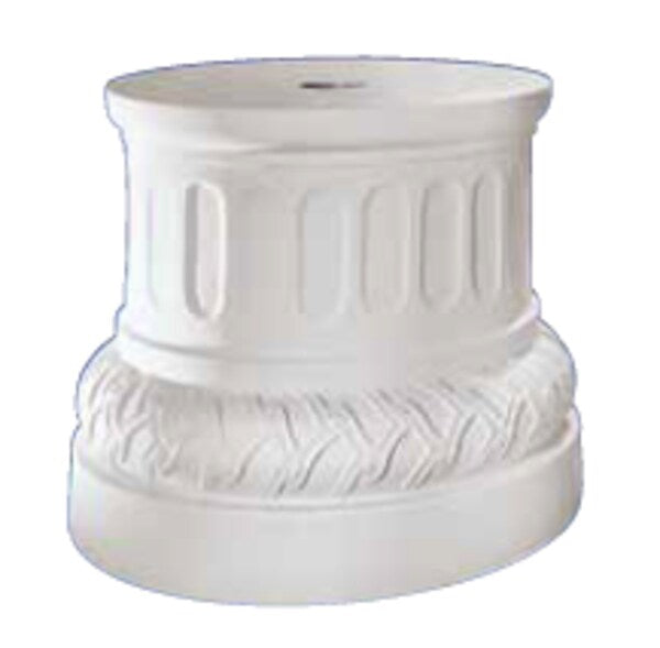 Base Round Carrara Marble Pedestal