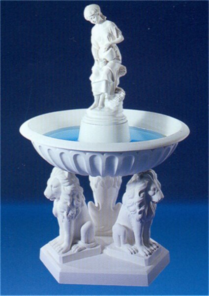 Girl with Pitcher Fountain Carrara Marble High End Sculptural Artwork