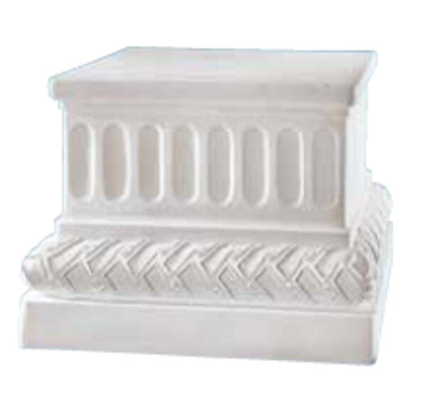 Rectangular Bonded Carrara Marble 27.25" W 21.25" D 20" H