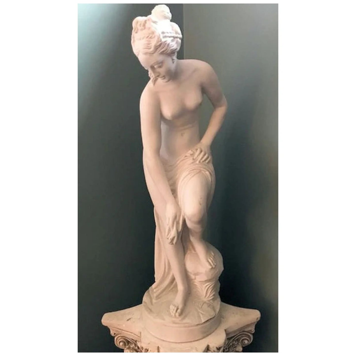 Bather By Allegrain 35.25" H Sculpture