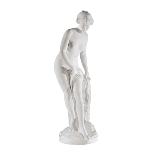Carrara Marble Bather By Falconet Made in Italy Sculpture