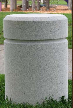 Bayview cast stone landscape bollard for walkways developments and public spaces