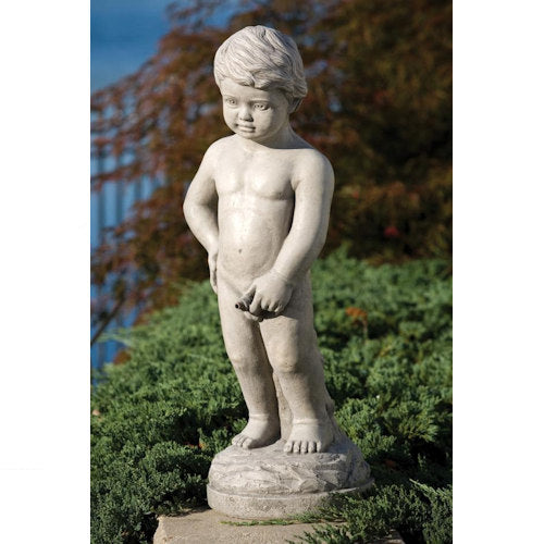 Belgium Boy Plumbed Water Feature Statue 26.5" High
