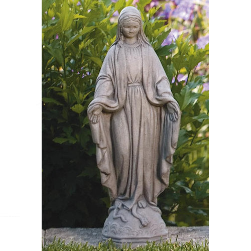 Blessed Mother Mary Sculpture 17.75" H