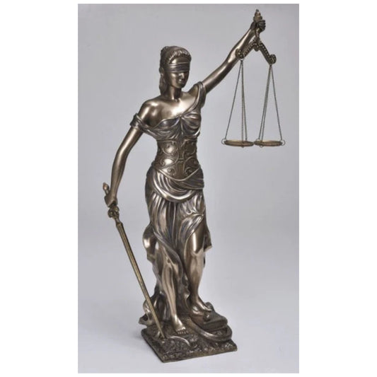 Lady Justice Statue Blind Scales of Justice Sculpture
