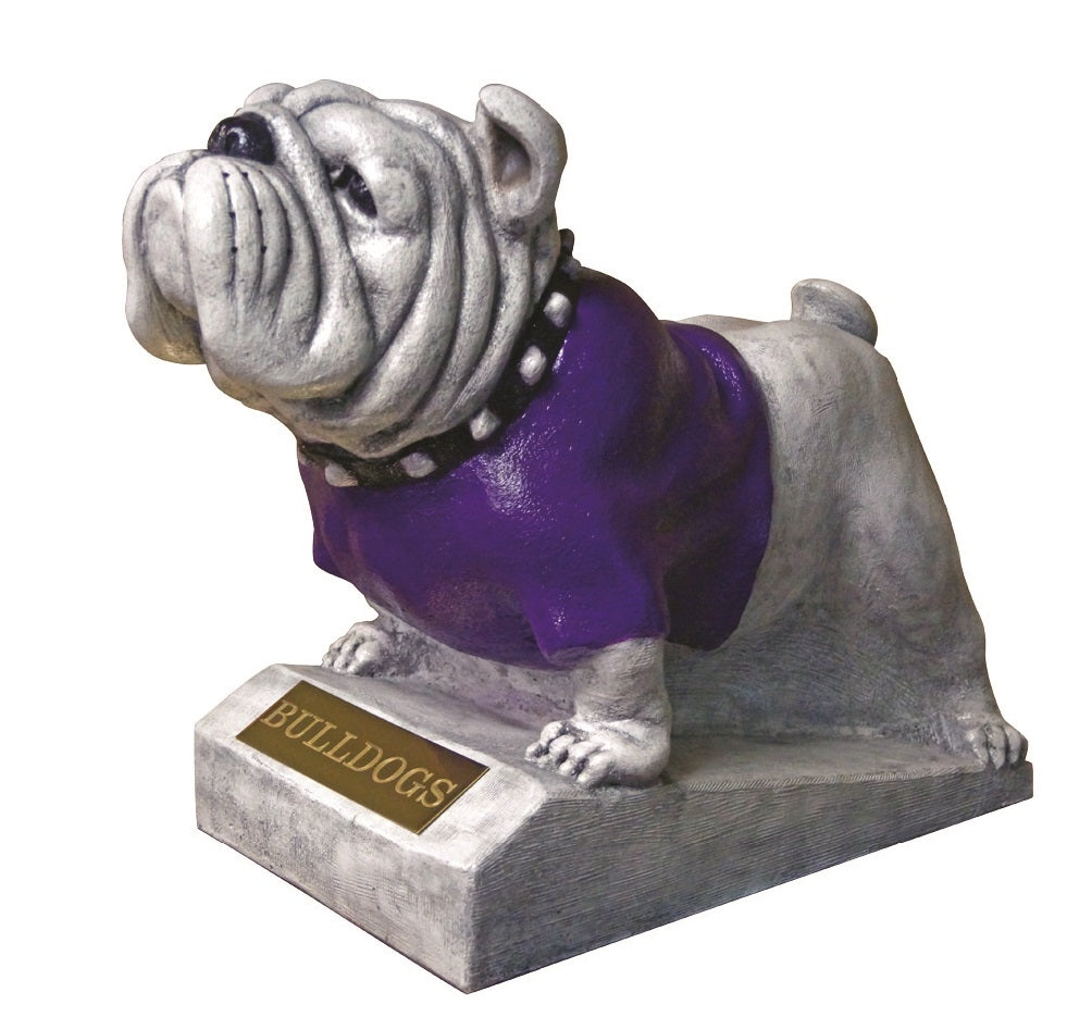 English Bulldog Mascot Statue with Custom Color Sweater
