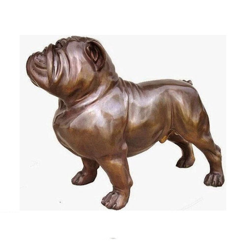 Bulldog Bronze Large Scale Sculpture