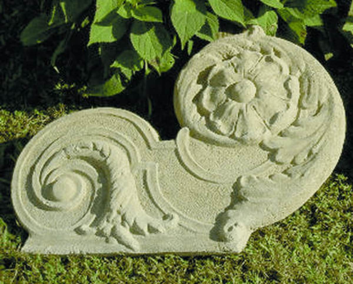 Architectural Relic Scroll Plaque Left