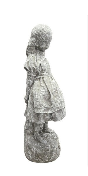 Alice in Wonderland Statue adventurous heroine garden sculpture stone