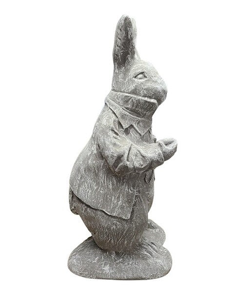 White Rabbit From Alice in Wonderland Cement Garden Statue Sculpture