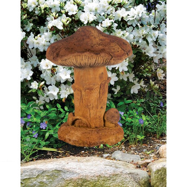 Mushroom Large Garden Sculpture Cement Outdoor Fungi Sculptural Statue