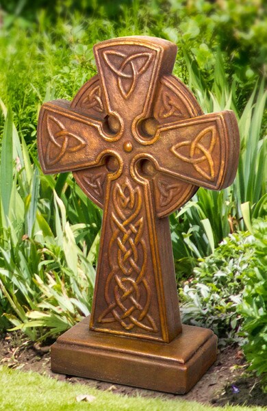Celtic Cross Cement Sculpture Iron Age in Central Europe statue outdoor