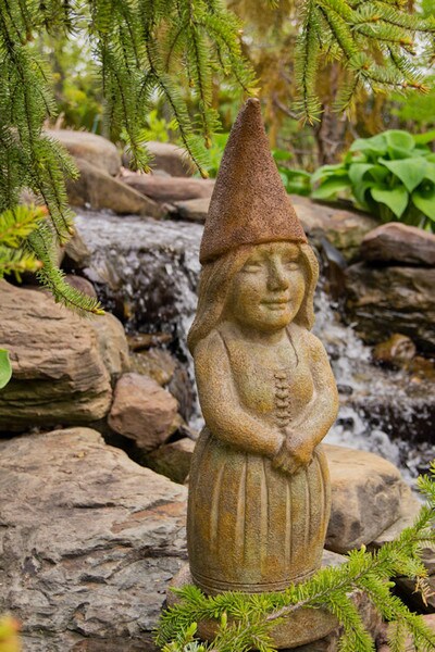 Gwendolyn the Garden Guardian Gnome Statue decorative statuary