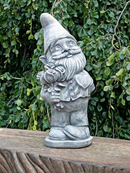 Lovey-Dovey Larry Smitten Garden Gnome Concrete engagement Lover