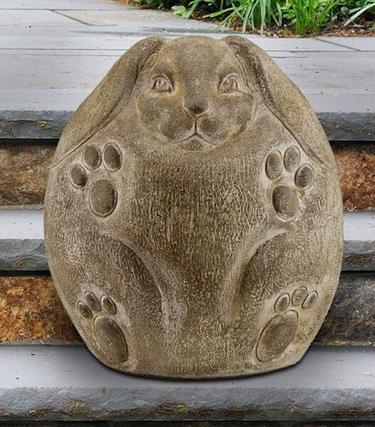 Contemporary Rabbit Nibbles Cement Garden Statue Bunny Easter