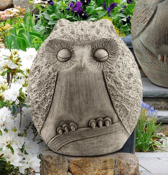 Hoot the Owl Whimsical Garden Statue Wise Gift for Teachers Students