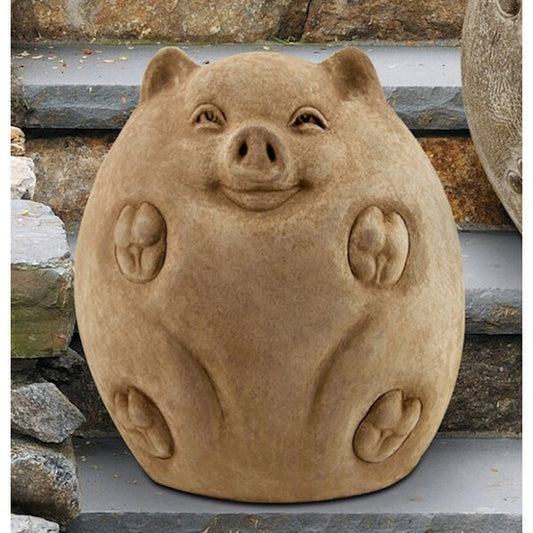 Oink the Pig Cement Garden Statue adorable sculpture Farm animal