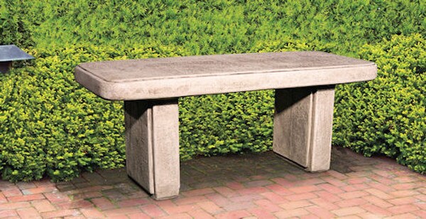 Traditional Garden Bench made of Cast Stone In America Henri Studio