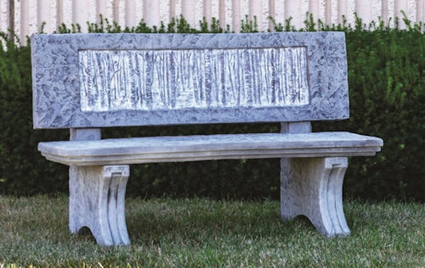 Seating functionality of our Grand Birch Bench Woodland Tree scape