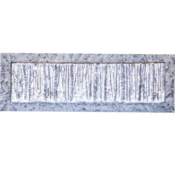 Pattern on the back rest of the birch garden bench high relief Henri