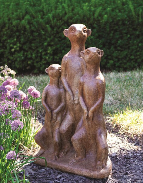 Meerkat Clan Garden Statue community and vigilance outdoor sculpture