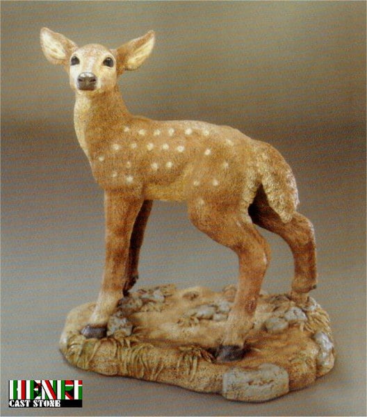 Front Yard Cement Deer Sculpture Stag Classic Decor for Garden